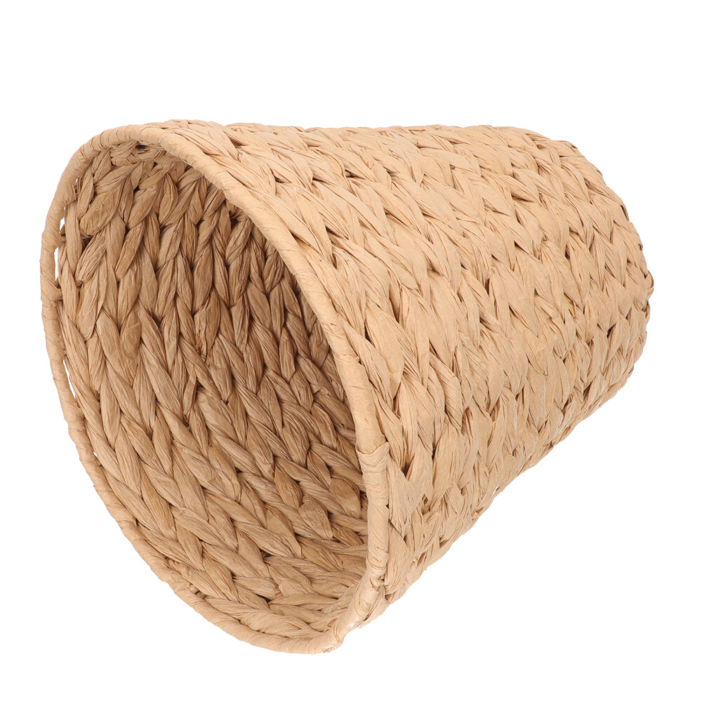 Pastoral Style Basket Rattan Woven Wicker Baskets Waste Office