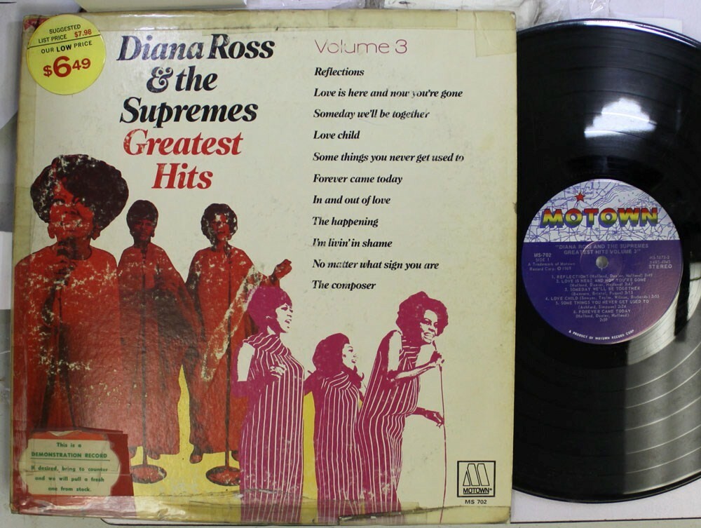 Soul Lp Diana Ross & The Supremes Greatest Hits Volume 3 On Motown