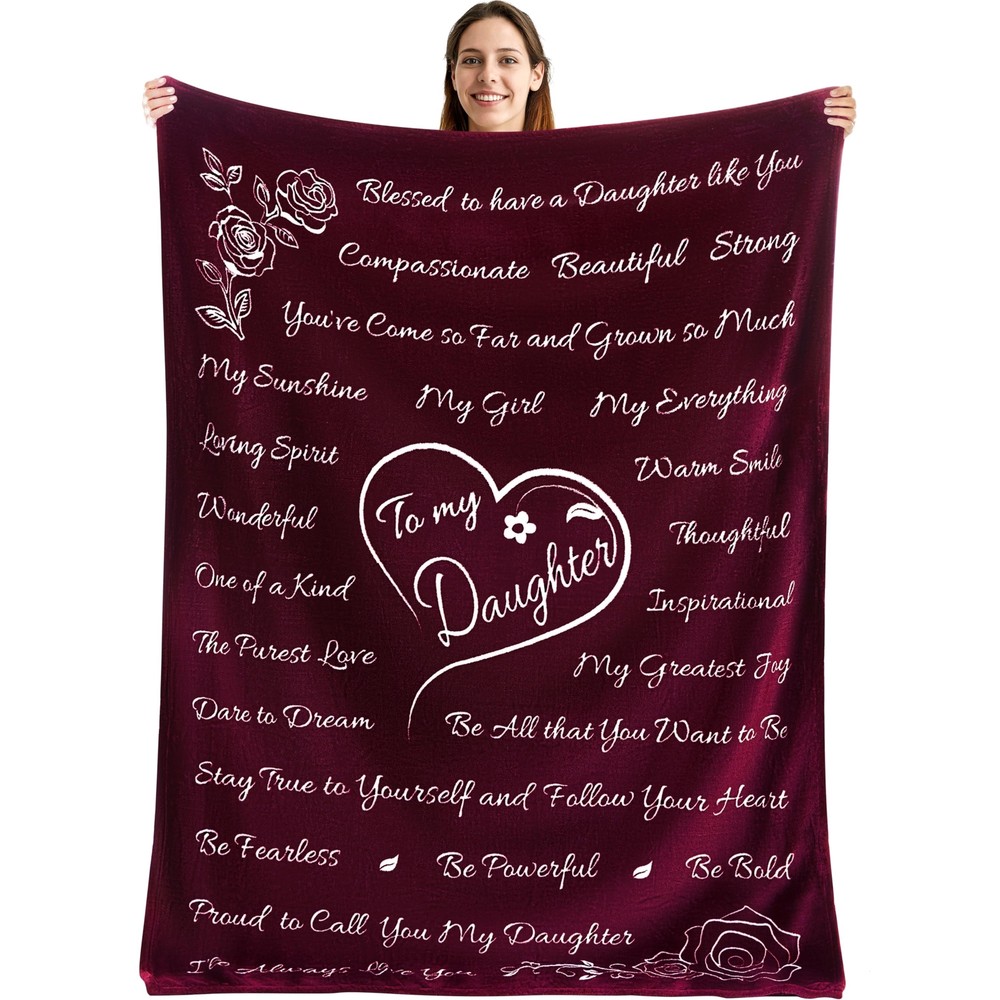 Mothers Day Gifts for Daughter, Daughter Gifts, to My Daughter Blanket, Daugh...-image