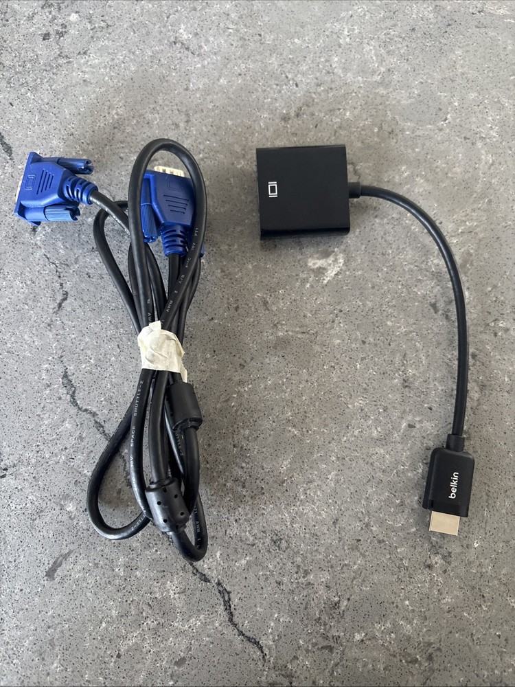 Belkin HDMI to VGA Adapter with 6ft Cable and Audio Support  
