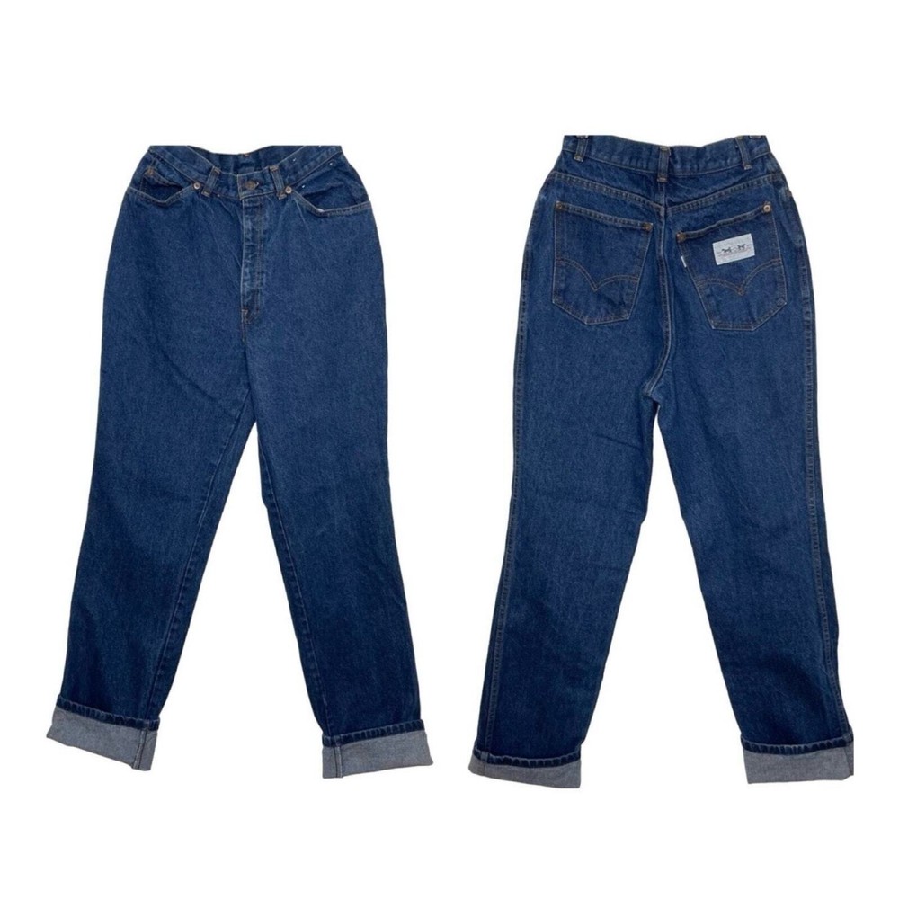 Vintage Levi’s 554 White Tab Double Horse Patch High Rise Jeans Women Size 26x32