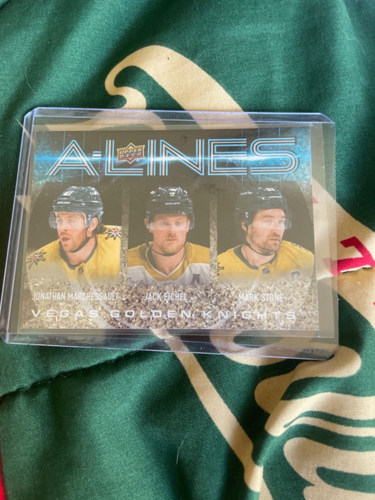 2024-25 Upper Deck Series 1 - A-Lines Jack Eichel, Mark Stone, Jonathan Marchessault #AL-30