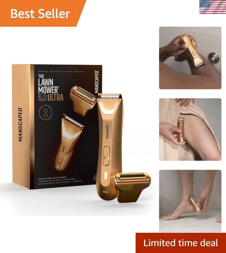 Men’s Waterproof Lawn Mower 5.0 - USB-C Rechargeable Hair Trimmer & Foil Blade