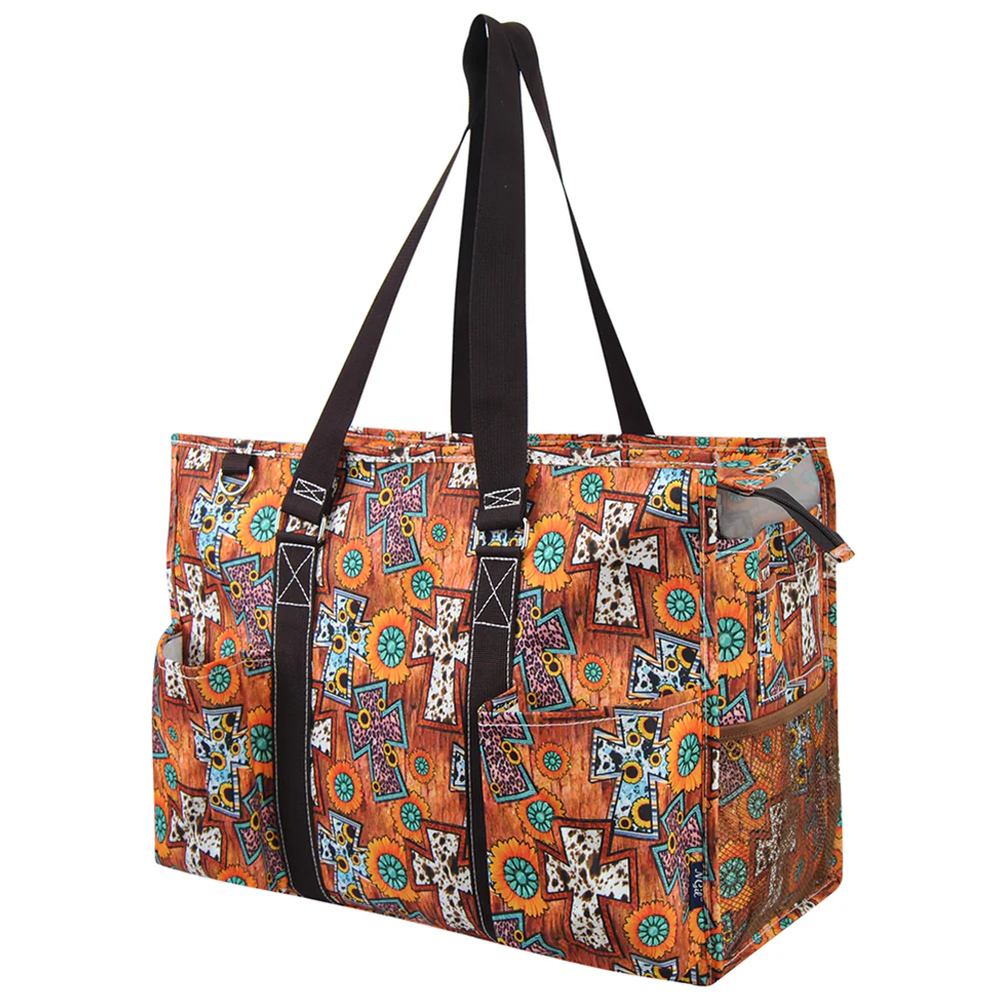 NGIL CROSSED STYLE -Teacher Tote- Large Utility Tote- All Purpose- New Arrival