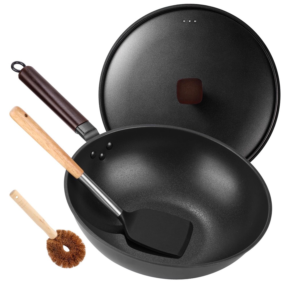 Carbon Steel Wok Pan - 12.9