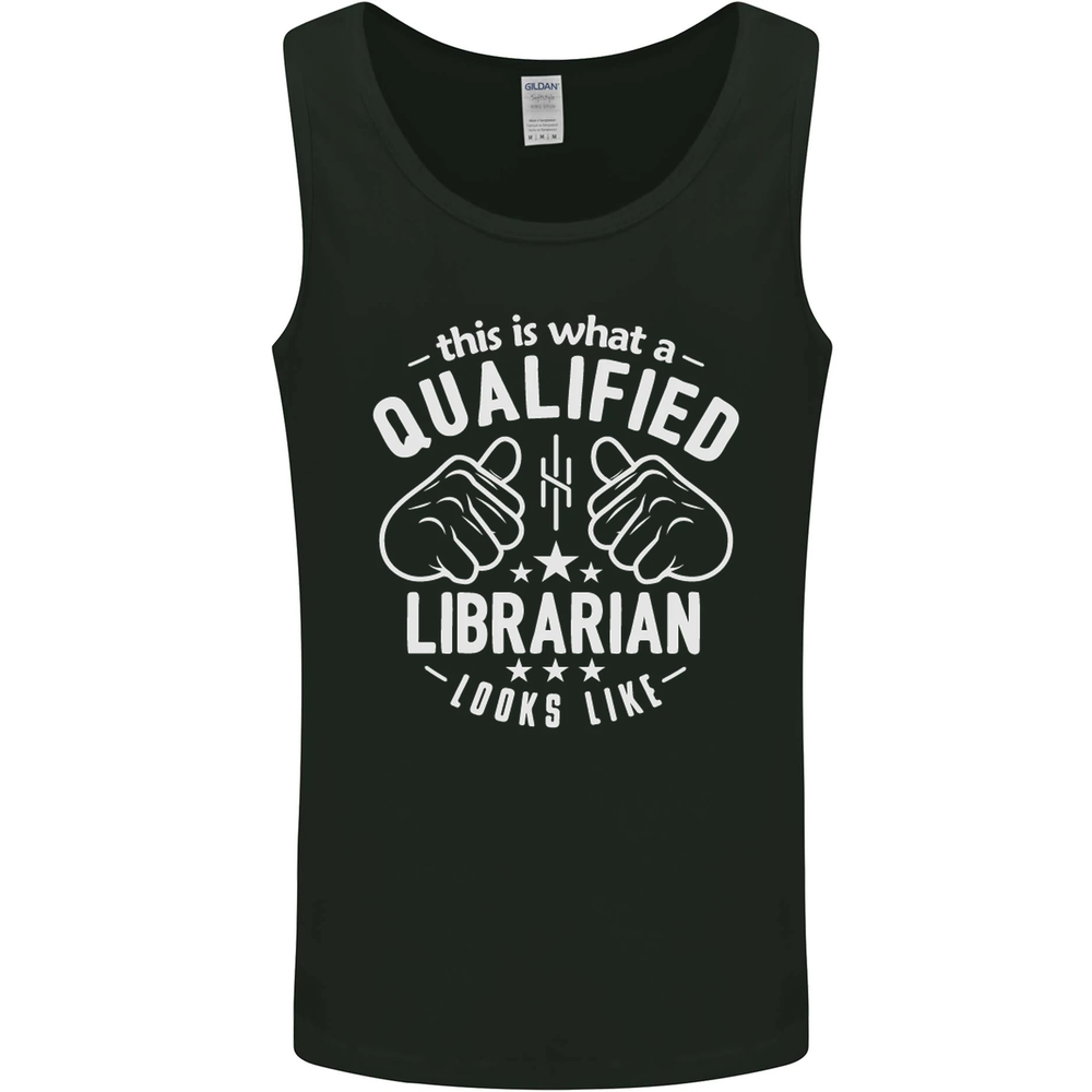 A Qualified Librarian Looks Like Mens Vest Tank Top
