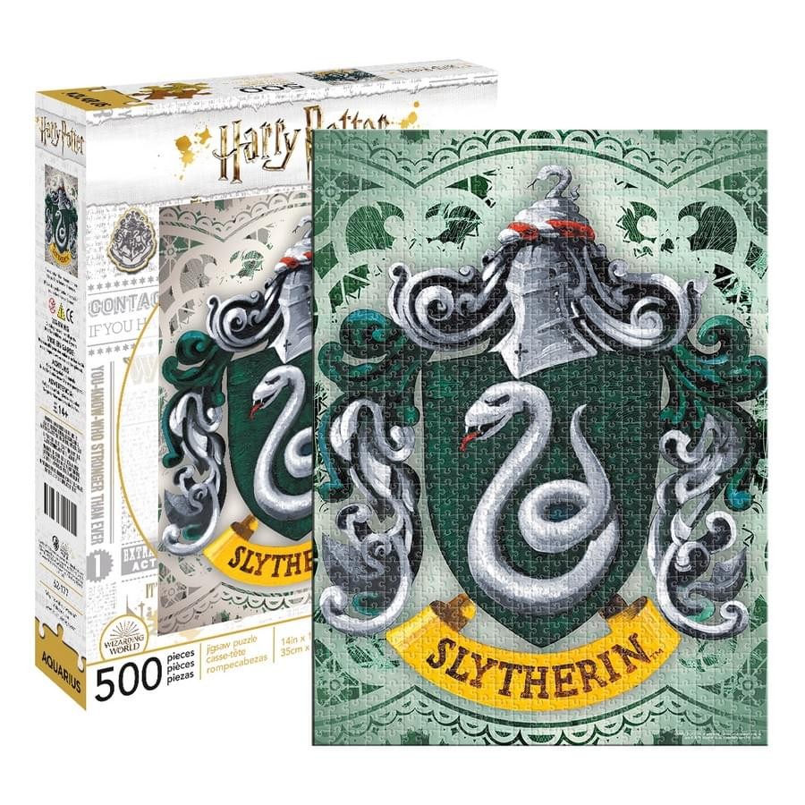 Harry Potter Slytherin Logo 500-Piece Jigsaw Puzzle for Adults and Kids  