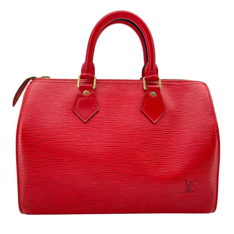 RARE LOUIS VUITTON Speedy 25 M43017 Castilian Red Epi Leather Ladies Handbag Use