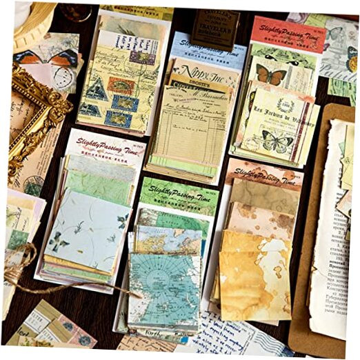 360 PCS Scrapbook Paper Packs for Journaling Supplies, Vintage Scrapbook Paper