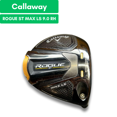 Callaway ROGUE ST MAX LS 9° Driver Head Only Right Hand with Headcover Used