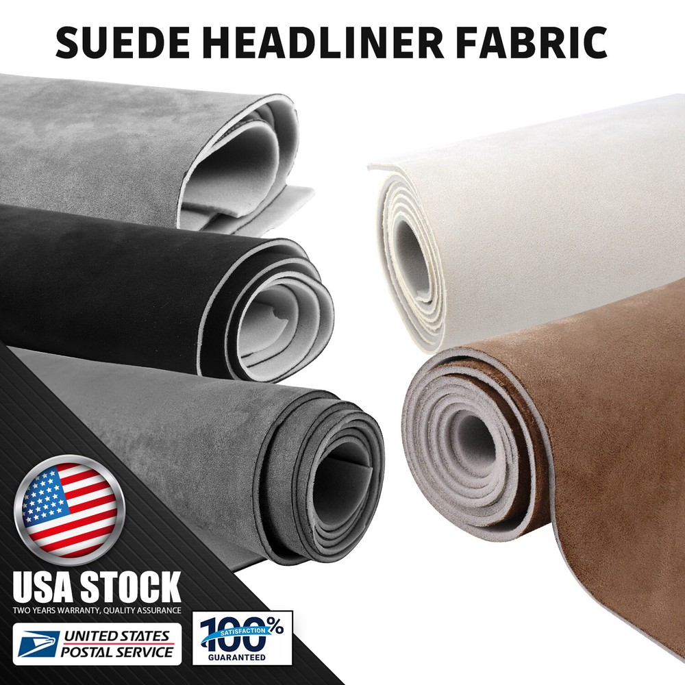 Suede Foam-Backed Headliner Fabric for Car Roof & Ceiling Upholstery