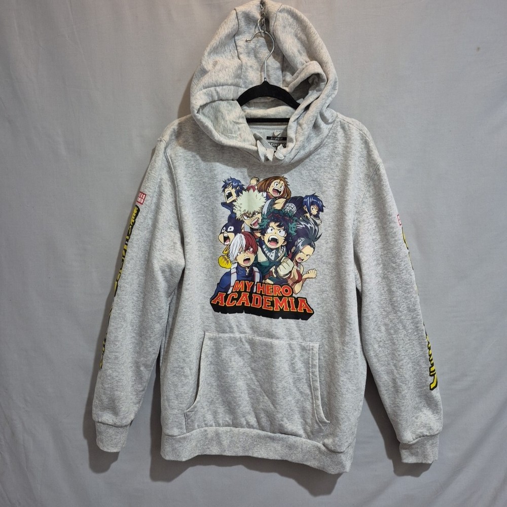 My Hero Academia  Hoodie Size M Grey Anime Manga