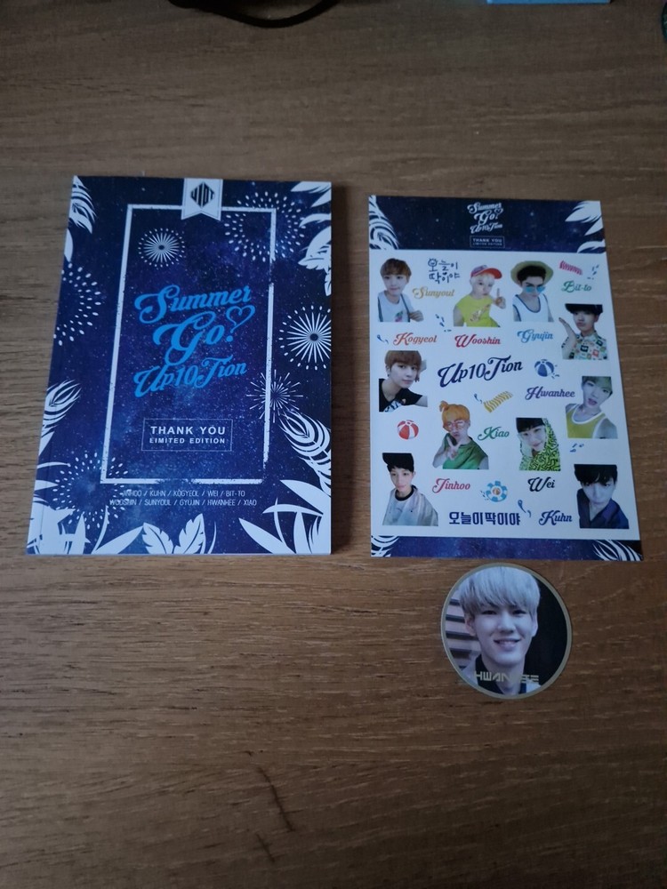 Up10tion Album Summer Go Limited Edit with (Extra) PHOTOCARD Kpop Album Hwanhee