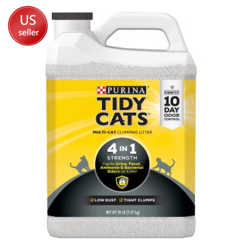 Purina Tidy Cats 4-in-1 Clumping Low Dust Scoopable Cat Litter for Kitties