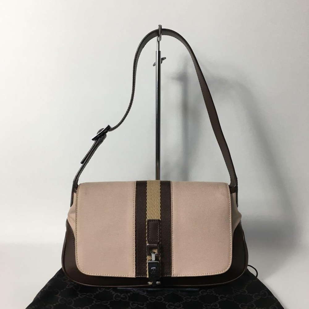 Gucci Jackie Sherry Line Leather Handbag Pre-Owned Style 2506-233