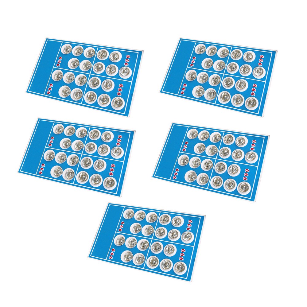 100Pcs 1.3cm High Hardness Stainless Snap Buttons for Sewing and Clothing Projects