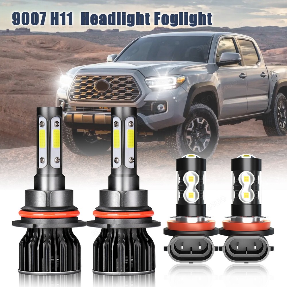 2005-2015 Nissan Xterra LED Headlight Combo 9007 High Low Beam H11 Fog Lights