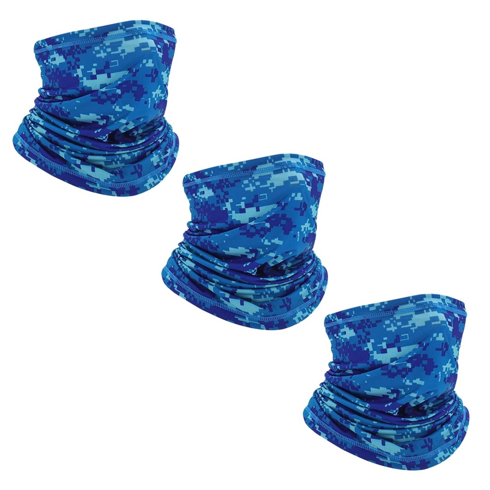 3 Pack Ice Silk Neck Gaiter Summer Sun UV Protection Face Scarf