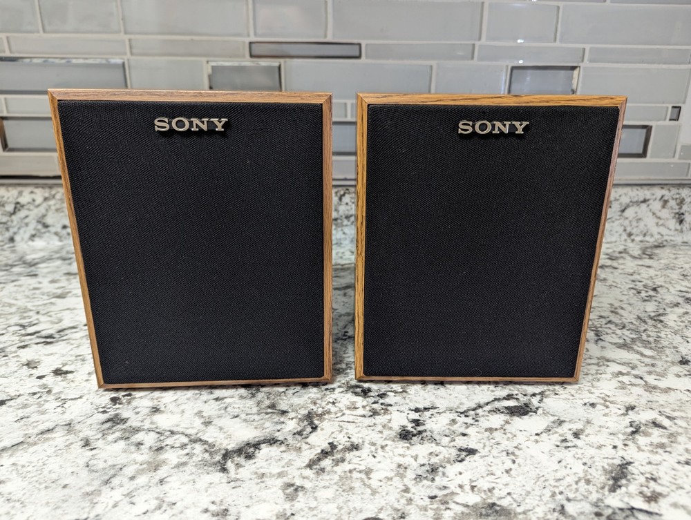 Sony SS-U21 40W 8 Ohm Wooden Bookshelf Stereo Speakers