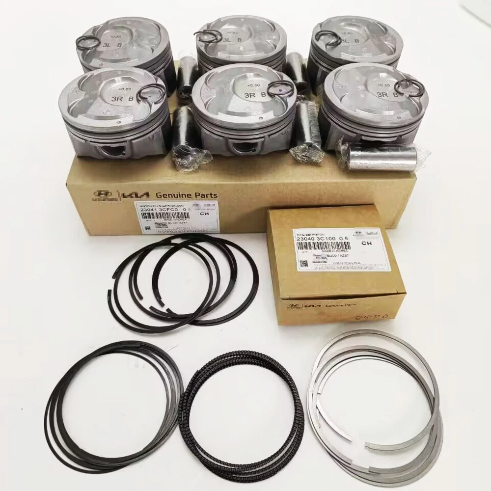 Hyundai Kia Azera Cadenza 3.3L V6 +0.50mm Engine Piston Rings Kit 2012-2016