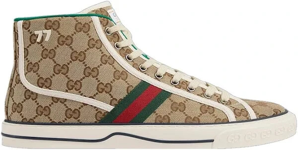Gucci Men's Tennis 1977 Canvas High-Top Sneakers