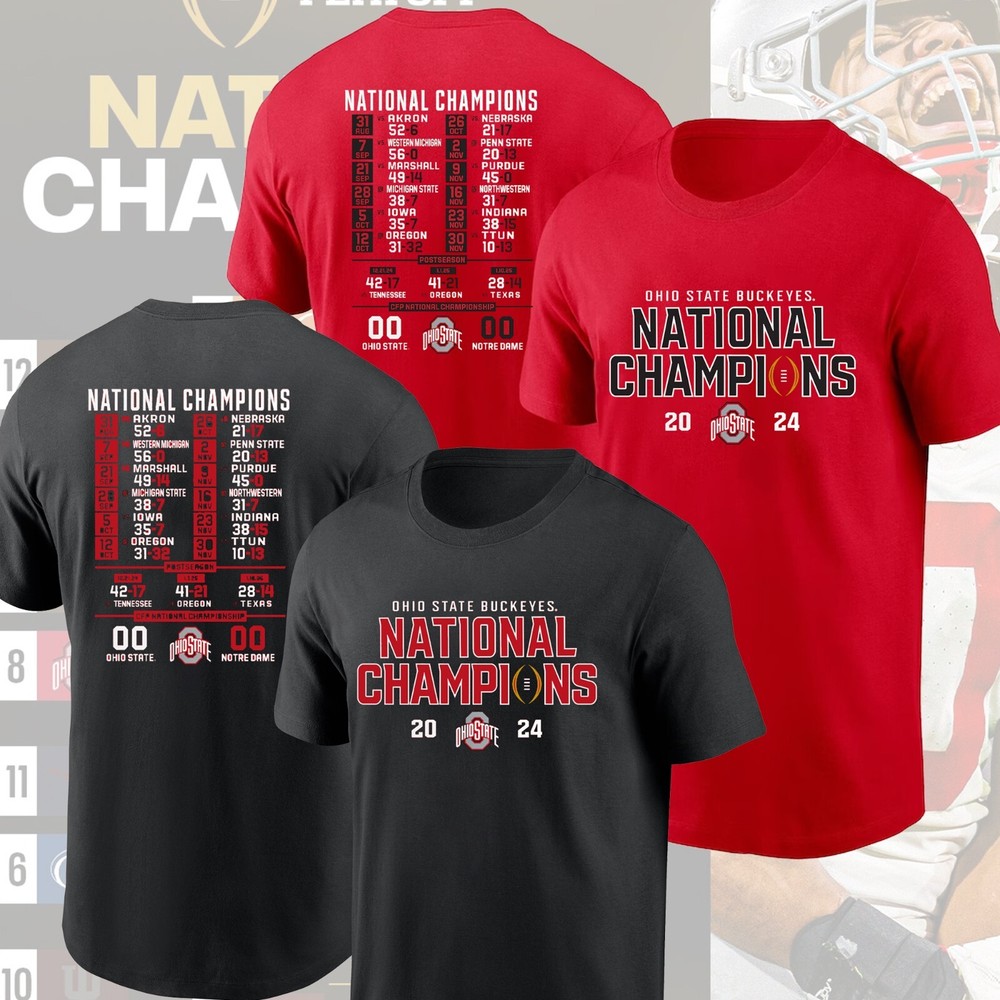 Ohio State Buckeyes College Football Playoff 2024 National Champions Schedule