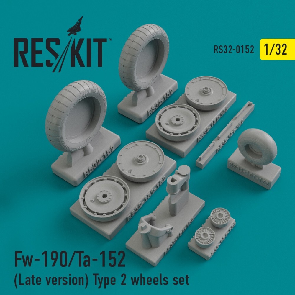 Fw-190 Ta-152 Late Type 2 Wheels 1:32 ResKit RS32-0152