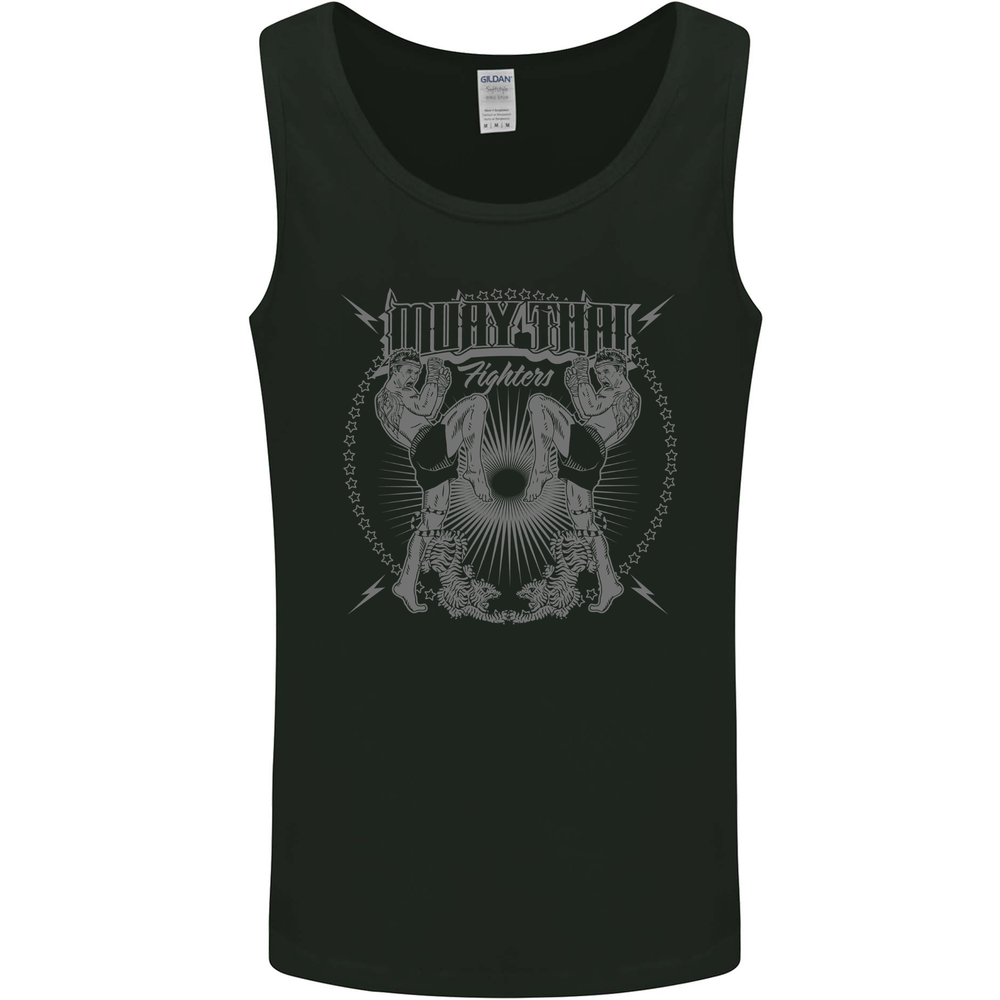 Muay Thai Fighters Martial Arts MMA Mens Vest Tank Top