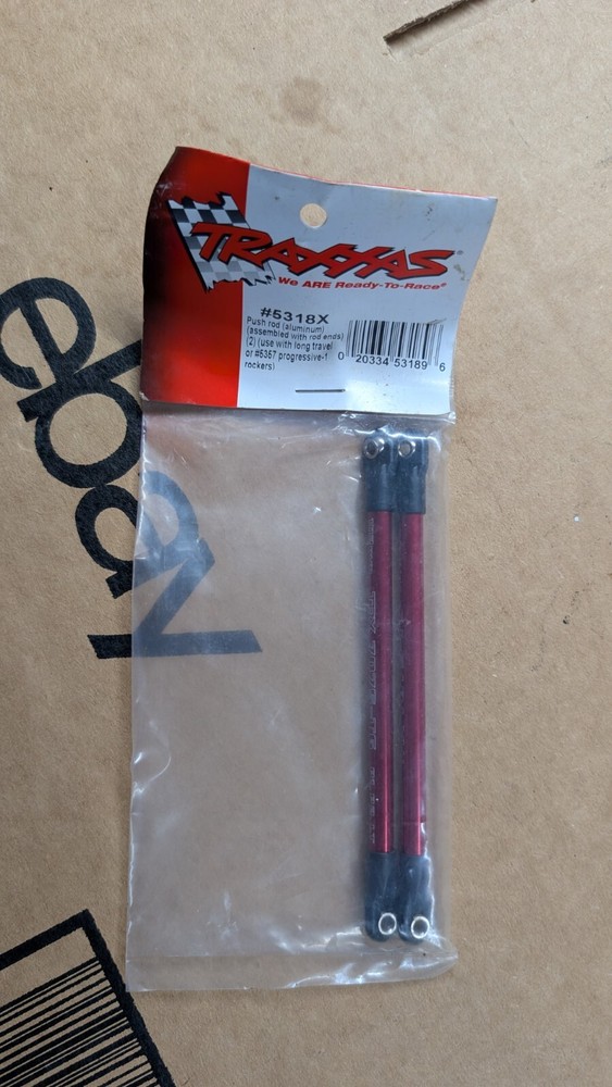 Traxxas 5318X Red Aluminum Push-Rods for 1/10 Revo 3.3 E-Revo Summit