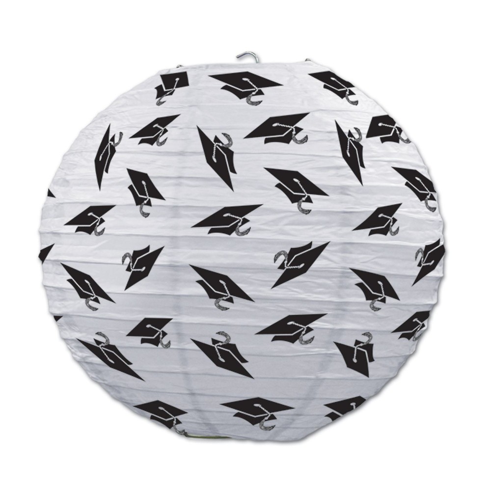 Beistle 3-Pack Grad Cap Paper Lanterns for Graduation Decor