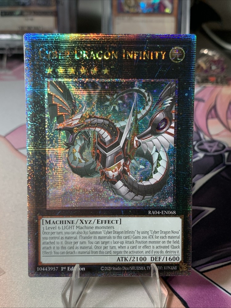 Cyber Dragon Infinity RA04 Quarter Century Secret Rare NM Alternate Art-image