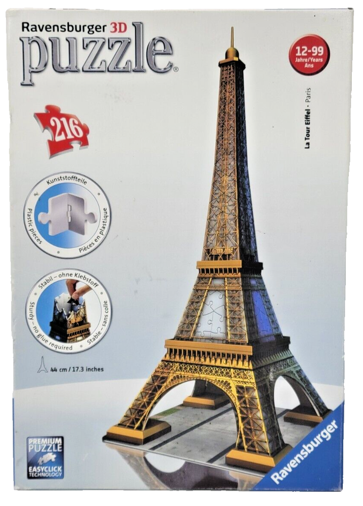 Ravensburger 3D Plastic Eiffel Tower Puzzle 6.5