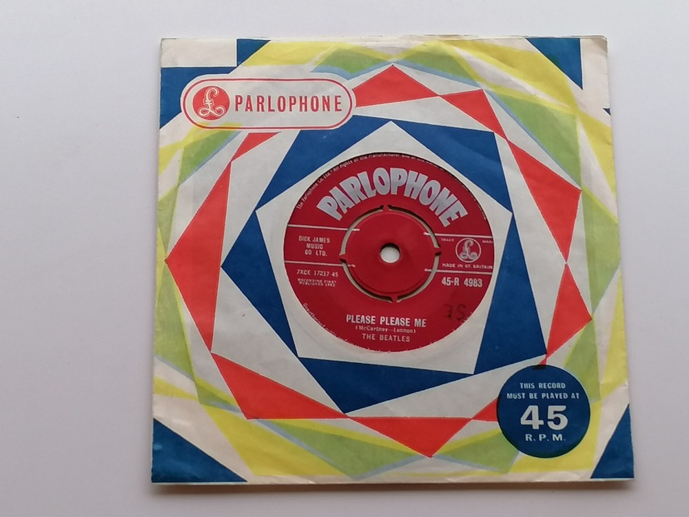 THE BEATLES 1963 UK 45 PLEASE PLEASE ME  RED PARLOPHONE R 4983