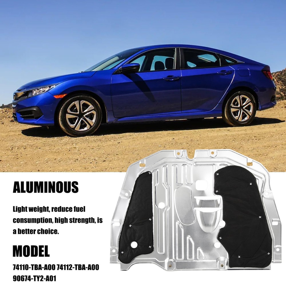 1Pc Engine Splash Guard Under Car Shield Cover Board for Honda Civic 2016-2021