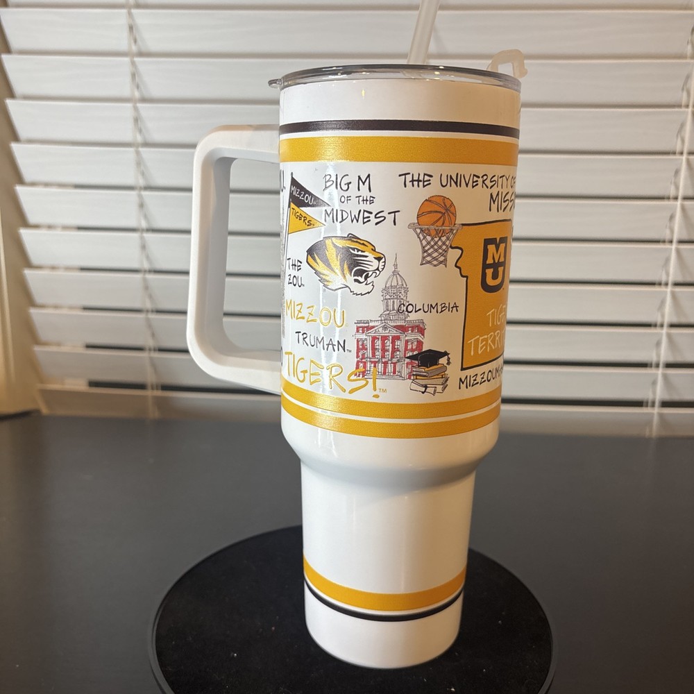 Missouri Tigers 40oz Magnolia Lane Collegiate Tumbler with Handle