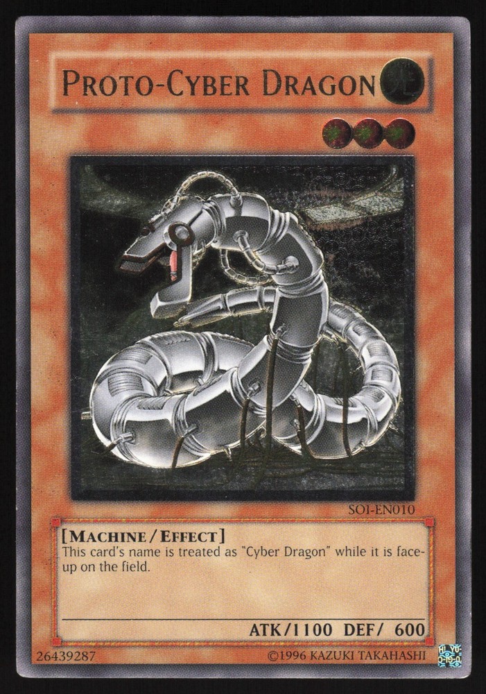 Proto-Cyber Dragon SOI-EN010 Ultimate Rare EURO Yugioh TCG Card