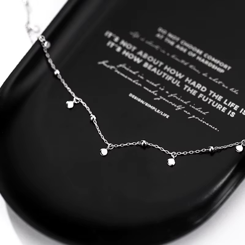 Elegant Necklace Round Bead Discs Choker Party Clavicle Chain Fashion Jewelry