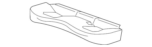 Genuine GM Light Titanium Rear Seat Cushion Cover 20830526