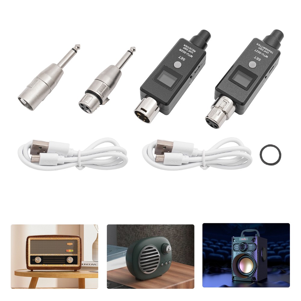 Wireless Transmitter and Receiver for Microphone UHF Transmitter Receiver System
