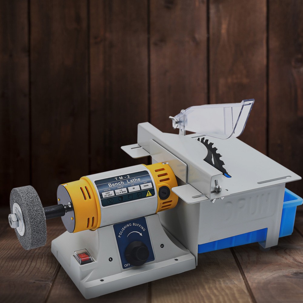 Professional Gem Jewelry Rock Polishing Buffer Machine Grinder Bench Lathe 350W