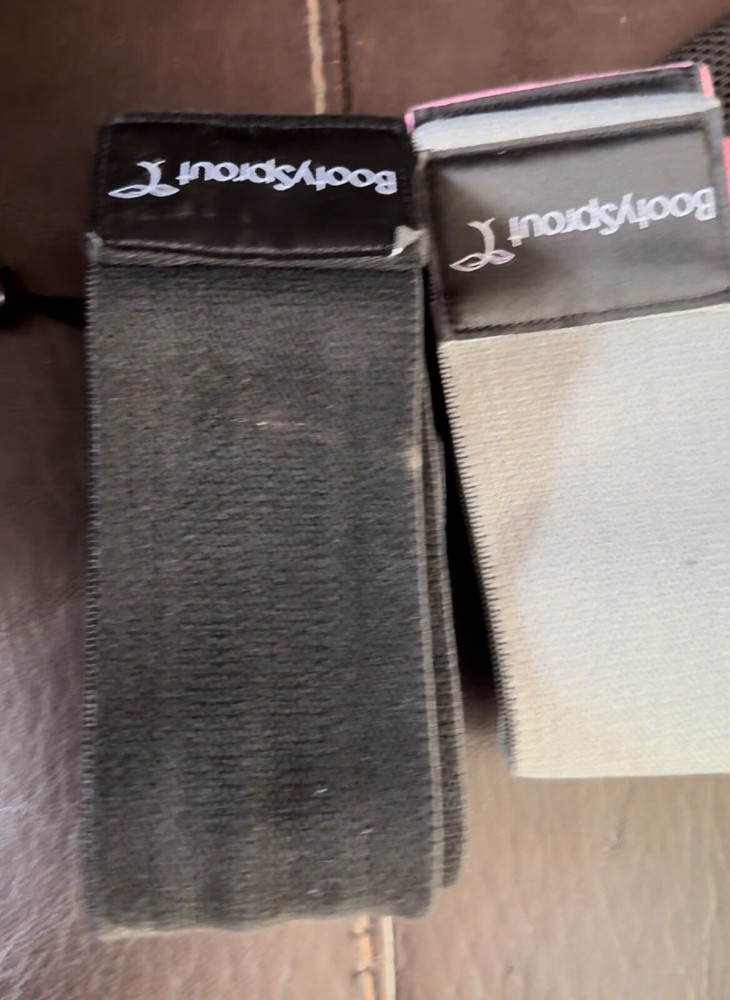 Booty Bands 3-Pack for Glutes & Legs - Home Workout Equipment in Pink, Gray, Bla