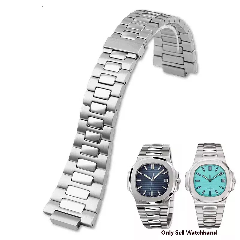 25mm Steel Watch Band for Patek Philippe Nautilus 5711 5726 Men's Bracelet Strap