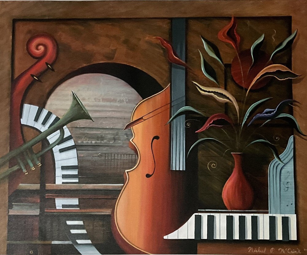 Michael MCCRINK, Ensemble, Canvas Giclee, Signed On Plate 24”x30” 2004’