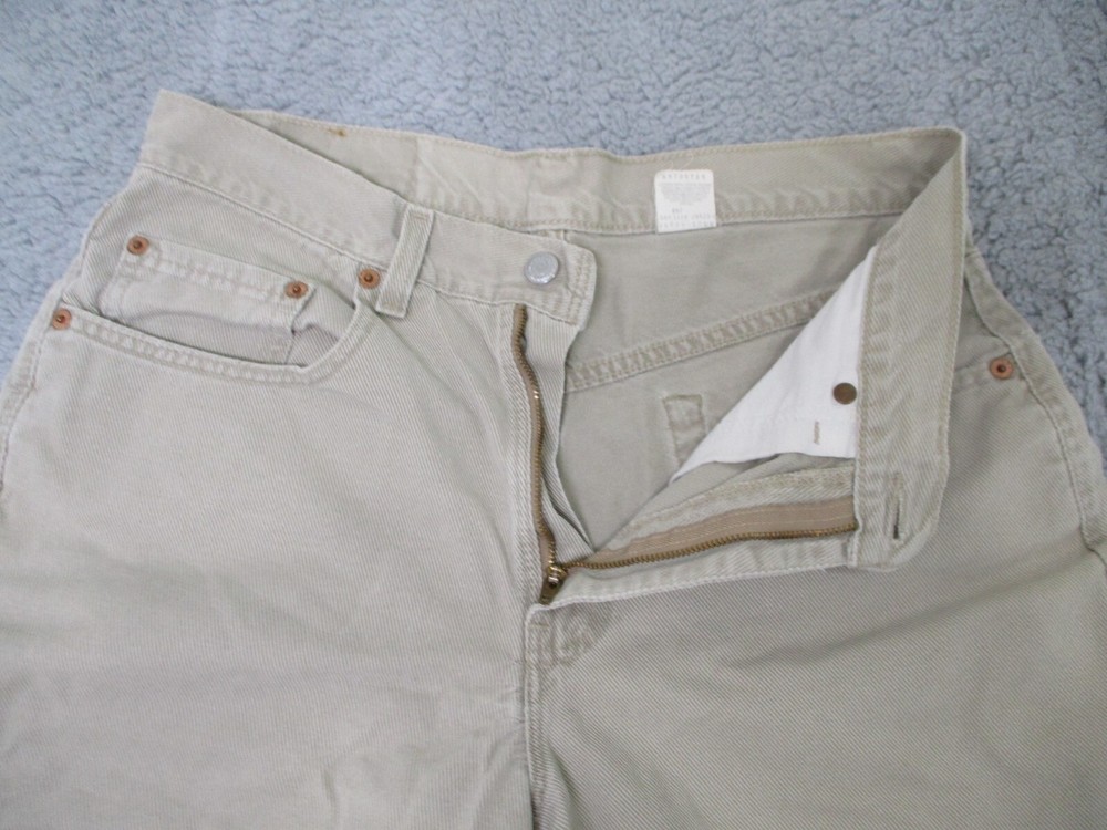Vintage Levis USA Shorts Mens 30 Boxy Fit Loose Corduroy Tan Khaki 90s