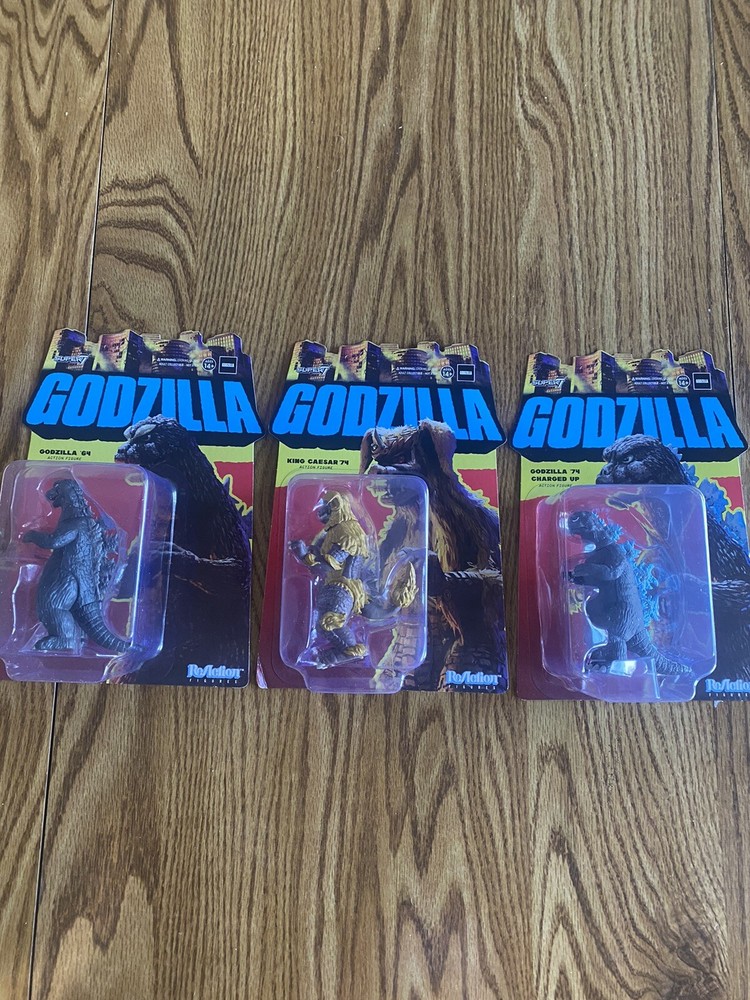 Super 7 Reaction Godzilla Wave 6 Full Set Brand New Figures-image