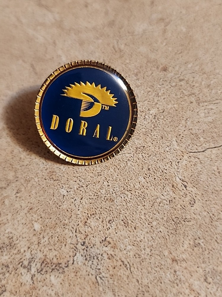 1990s Doral Resort and Spa Miami Florida Trump Hat Lapel Pin Blue Monster HTF!