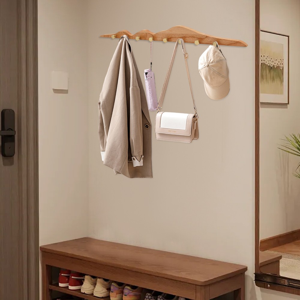 Creative Wall-Mounted Coat Hooks for Keys, Bags & Jackets