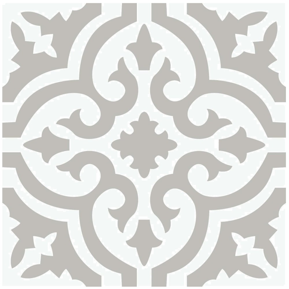 Water Resistant Emilia Peel & Stick Vinyl Floor Tiles - 10 Sq Ft Coverage