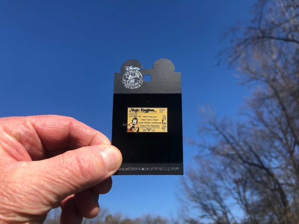 Disney WDW Magic Kingdom Goofy C Coupon Pin Lanyard Series #3-image