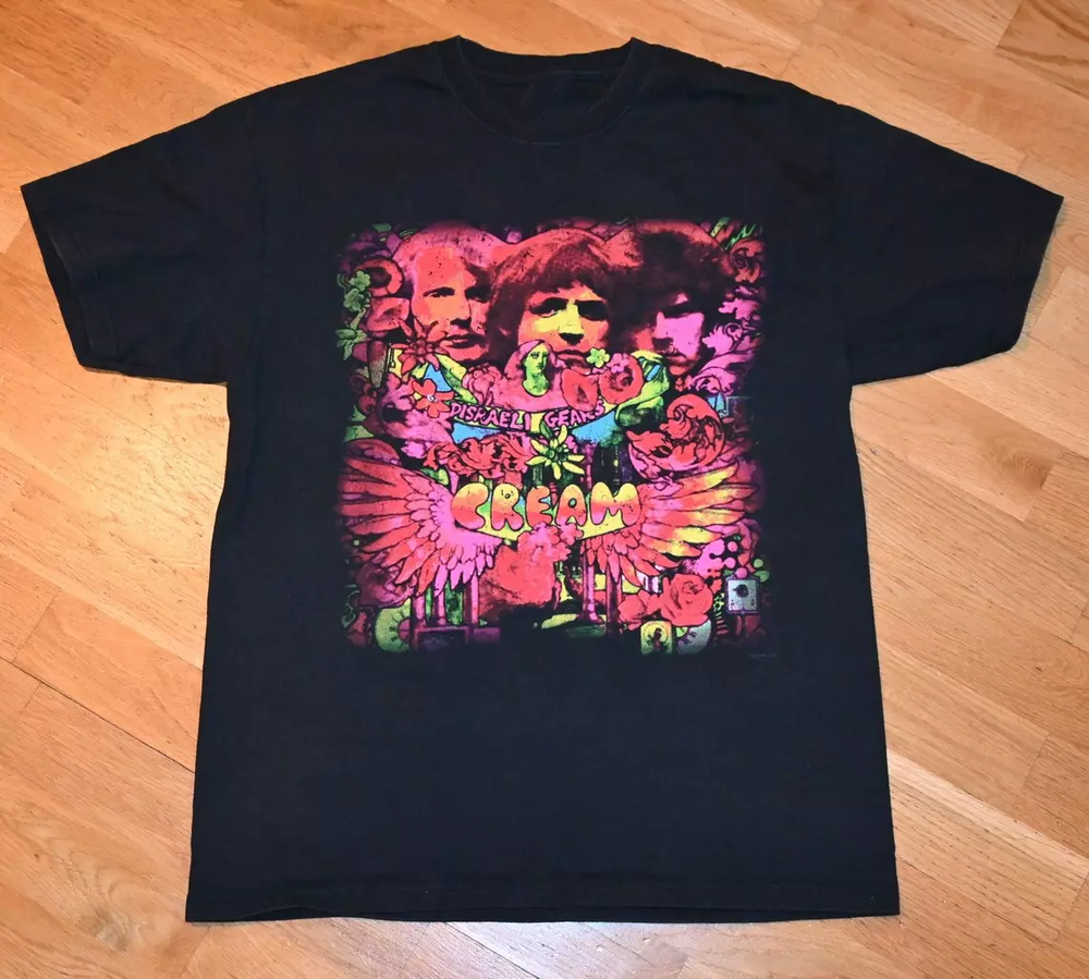 Popular Cream Band Black Cotton T-Shirt S-4XL Gift Sizes-image